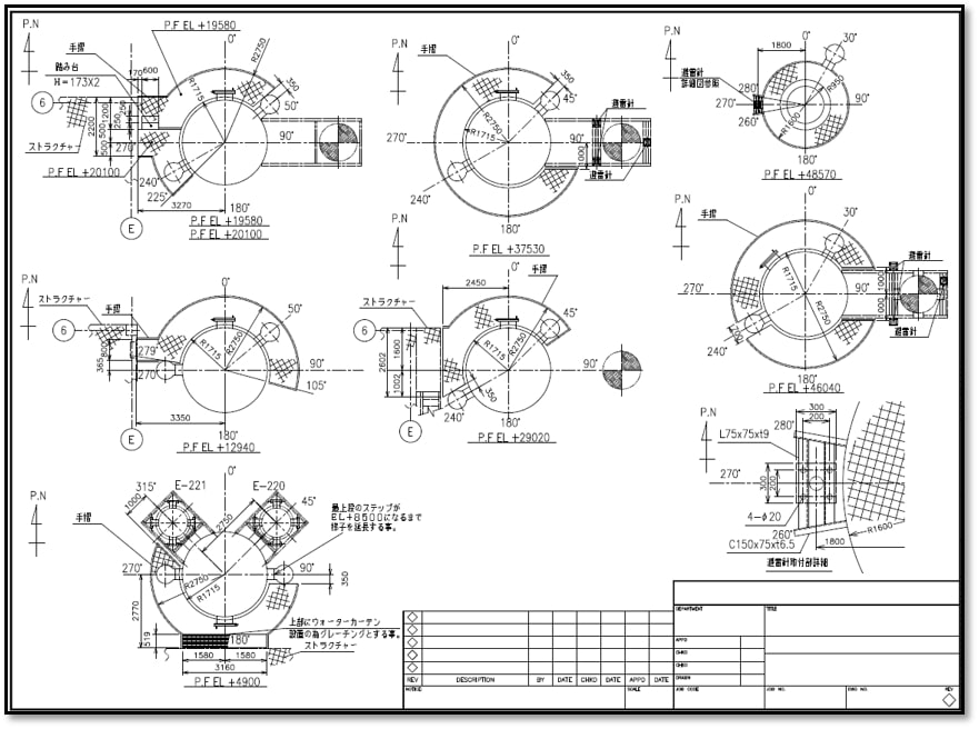 Equipment platform drawing